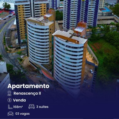 Apartamento à venda no Renascença 2 - O luxo, o conforto e a localização que você sempre sonhou!