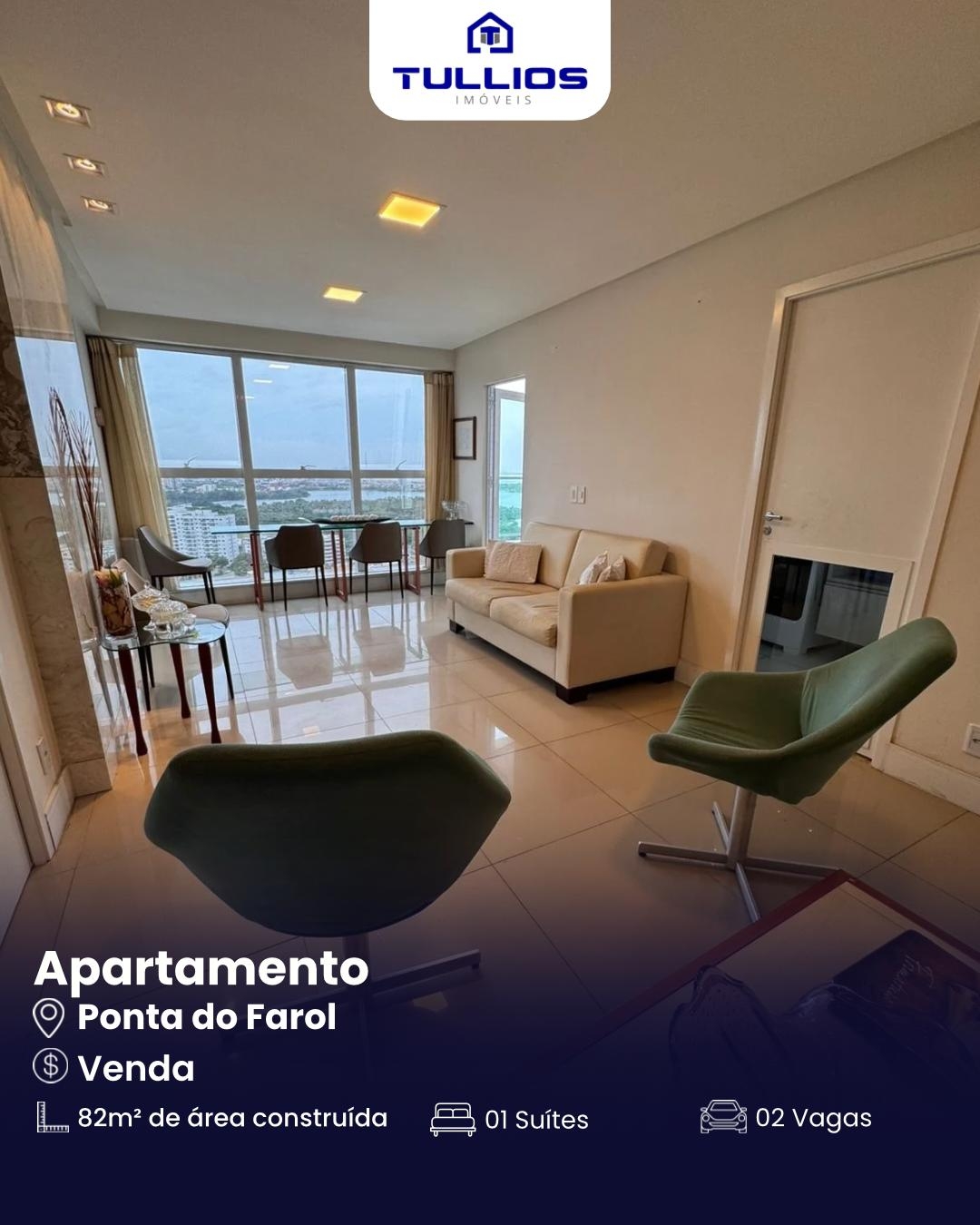 Conforto e praticidade em alto estilo na Ponta do Farol!