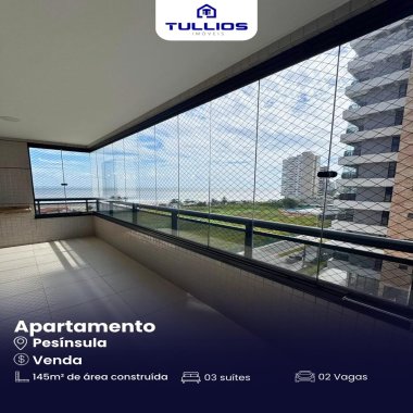 Apartamento à Venda na Península – Alto Padrão, Vista Mar e Lagoa!
