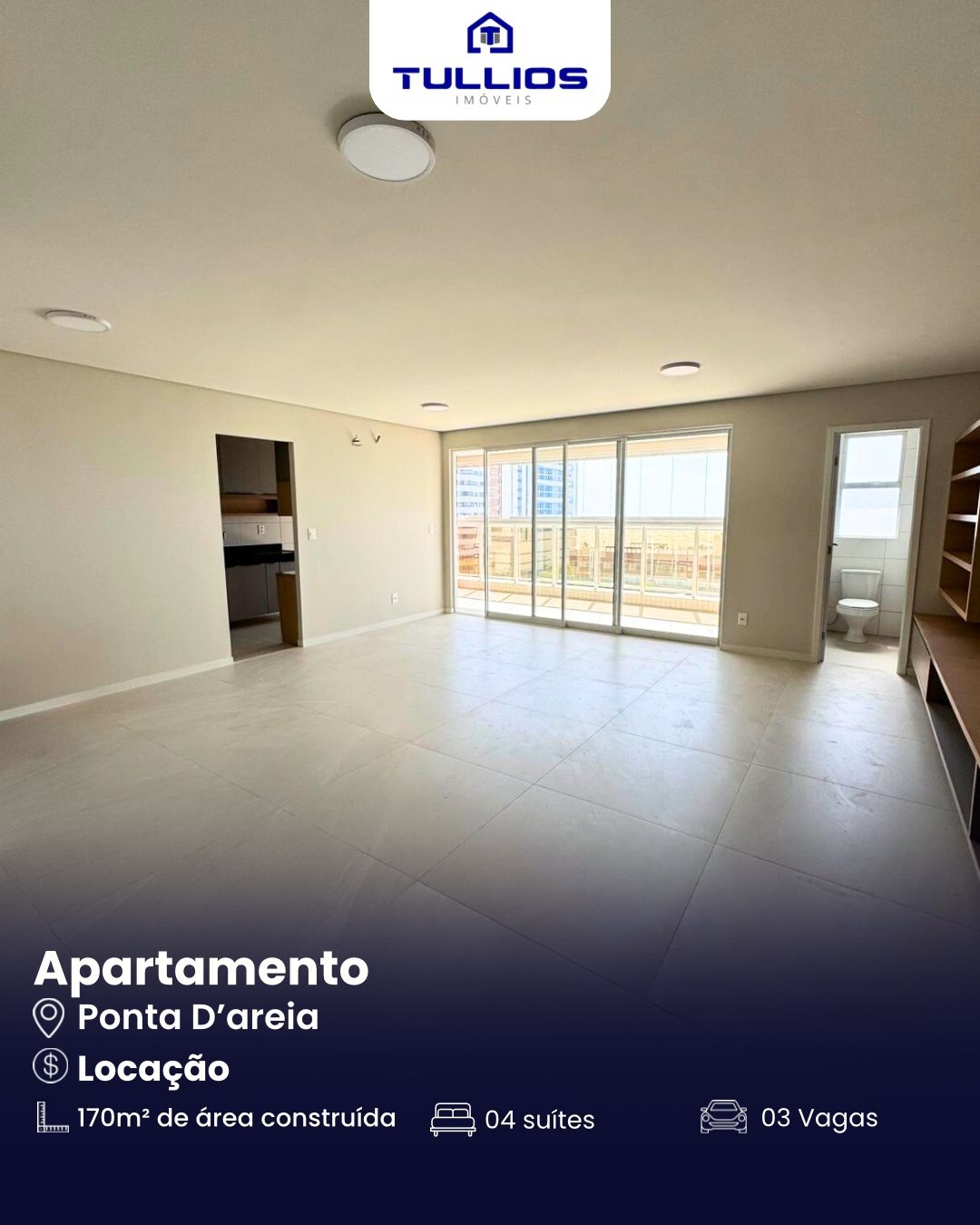 Apartamento para Locação – Ponta D’Areia | Vista Mar